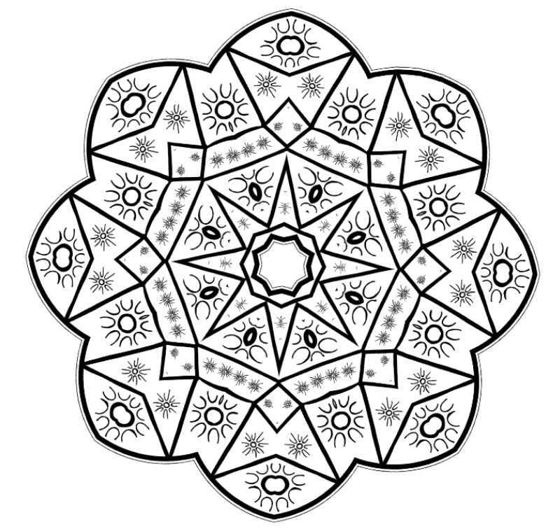 Mandala Mondays - Mandala Coloring 1 - New World Creations